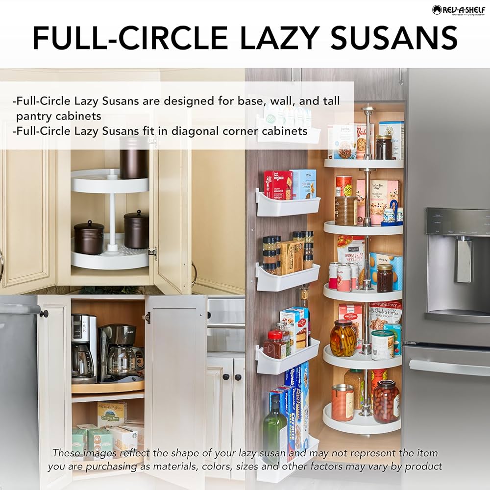 Amazon.com: Rev-A-Shelf 20 Inch 3 Tier Full Circle Lazy